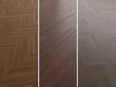 Walnut Wood Flooring and Parquet Set 03 Texture