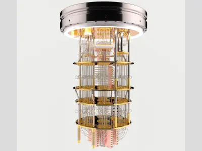 Quantum Computer 3D model