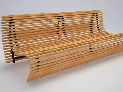 Modern Bench Free 3D model