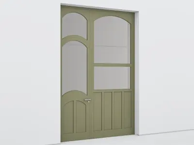 Aluminium door 355 3D model