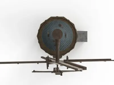 Old WindMill Low-poly 3D model