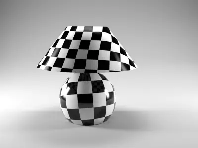 Table lamp Free low-poly 3D model