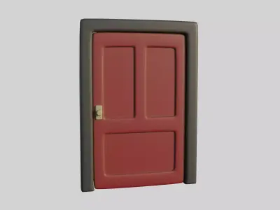 Cartoon Door 11a 3D model