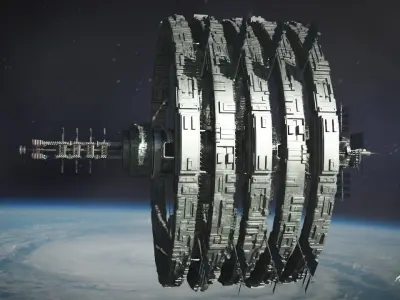 space station 3D model