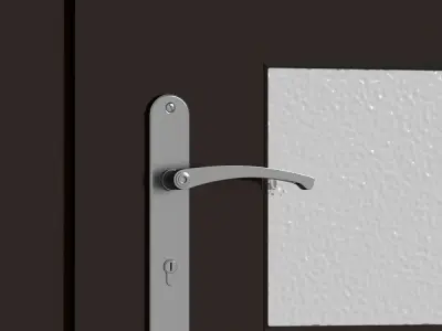Plastic door 08 3D model