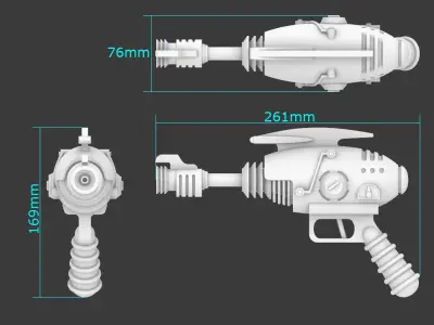 Alien Blaster Fallout 3D print model