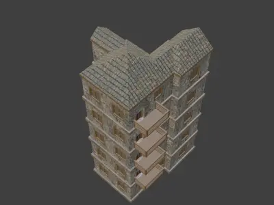 House Model 61 Low-poly 3D model