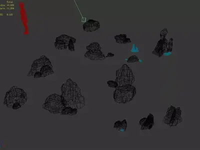 Mountain - Stone - Rockery 69 3D model