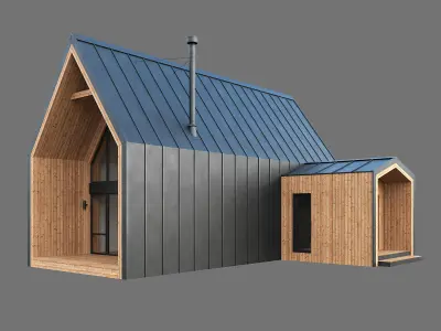 Barn house 04 3D model