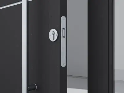 Aluminium door 134 3D model