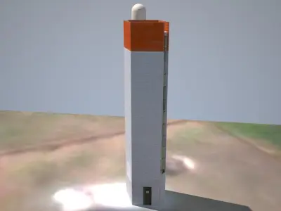 The New Burnett Heads Lighthouse Low poly 3D model