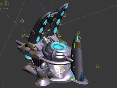 Space-Sun Dust Producer 01 3D model