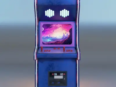 Game Machine Space Low-poly 3D model