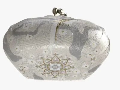 Female coin purse 02 Light 3D model