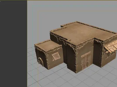 dirt House 3D model purchase