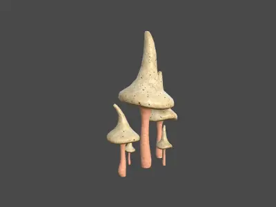 Fantasy Mushroom G11 Realistic - Scene Backdrop Design Low-poly 3D model