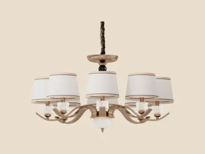 Opulent Octa Chandelier 3D model
