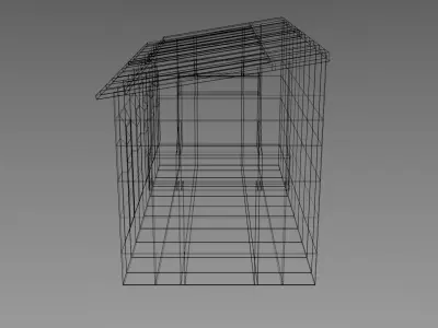 Dumpster trash can Low-poly 3D model shop