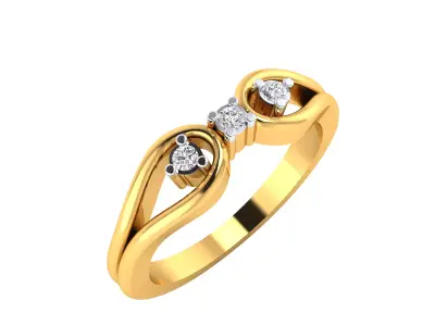 Women Ring  Render 3dm STL OBJ FBX MTLDetails 3D print model 5