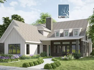 farmhouse landscape 3D model