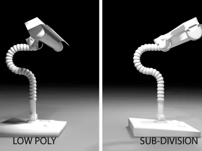 Gooseneck Lamp 2 3D model