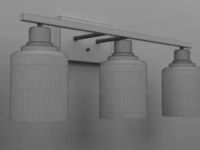 Modern Wall Lights  3D model 3D model