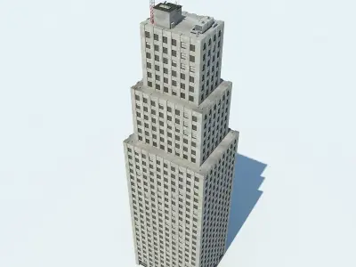 NYC Building 01 Low-poly 3D model