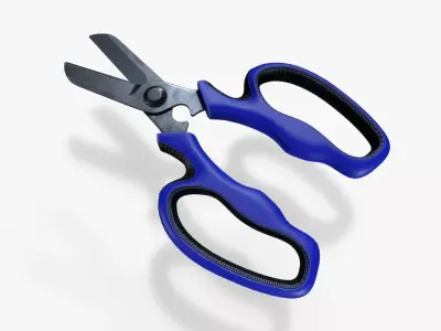 garden shears Low-poly 3D model