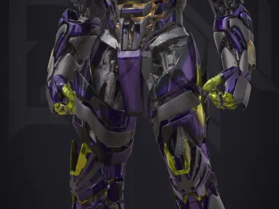 EX-01 Shinjitsu Low-poly 3D model