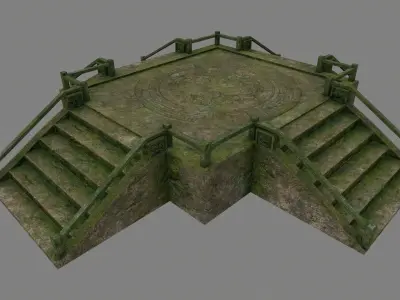 Medieval Door  Low-poly 3D model