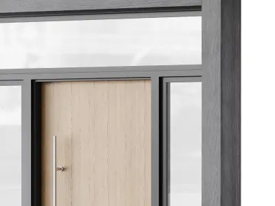 Modern entrance door 04 3D model