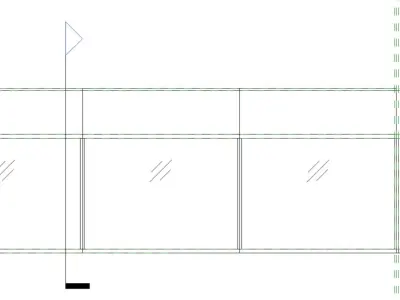 Glass Railing Parametric Revit family Volume01 3D model