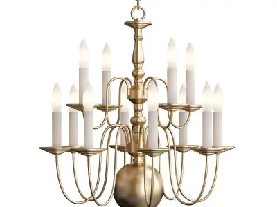 Six chandeier 3D model