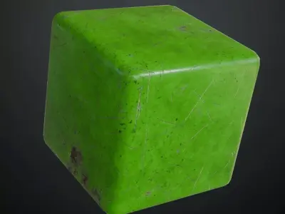 Green Metal Painted PBR Seamless Texture