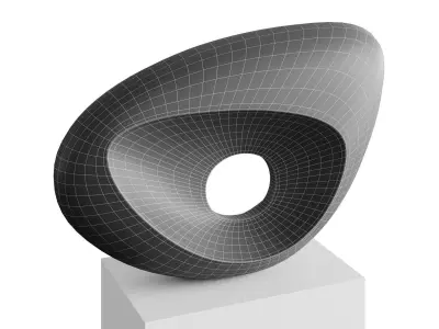 Abstract sculpture by Christophe Conder 3D model