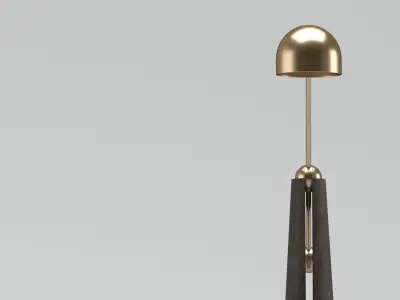 Apparatus Metronome Articulating Floor Lamp 3D model