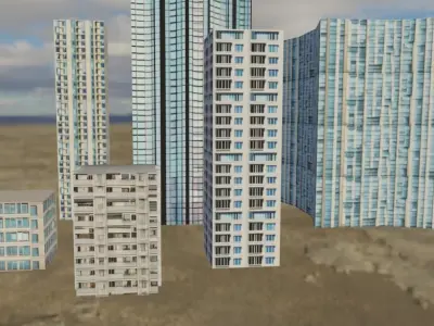Building Pack 1 Free low-poly 3D model