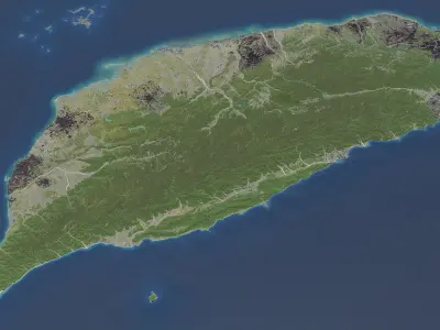 Taiwan Low-poly 3D model