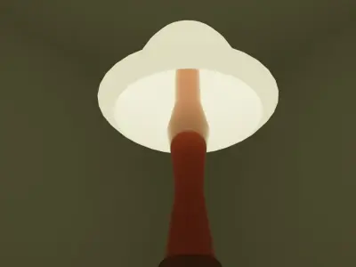 Simple 3D Desk Lamp Free low-poly 3D model