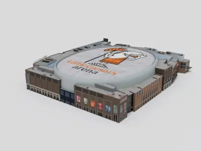 Little Caesars Arena 3D model