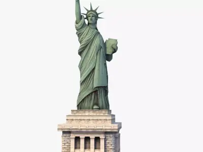 Statue of Liberty USA 3D model
