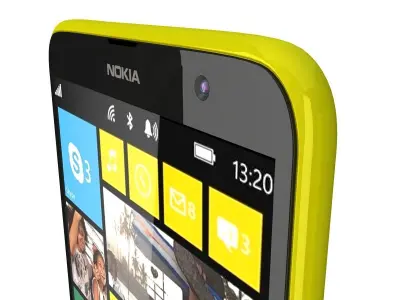 Nokia Lumia 1320 Yellow 3D model