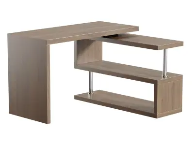 The Creator desk is light brown 3D model