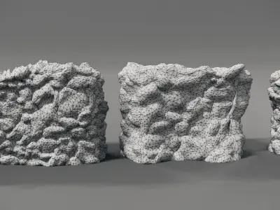 old stone walls Free 3D model