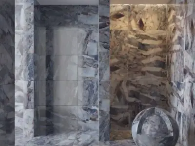Marble wall 212 3D model