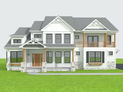 Cape Cod House 28 3D model