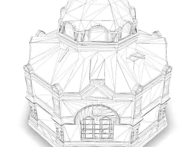 Old Crypt Low-poly 3D model