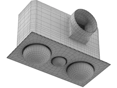 Cali 3-in-1 Bathroom Heater 3D model