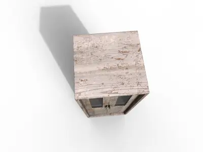 Old Modern Furniture 3D Model Terror Low-poly 3D model 6