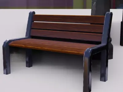 City Stuff Low-poly 3D model